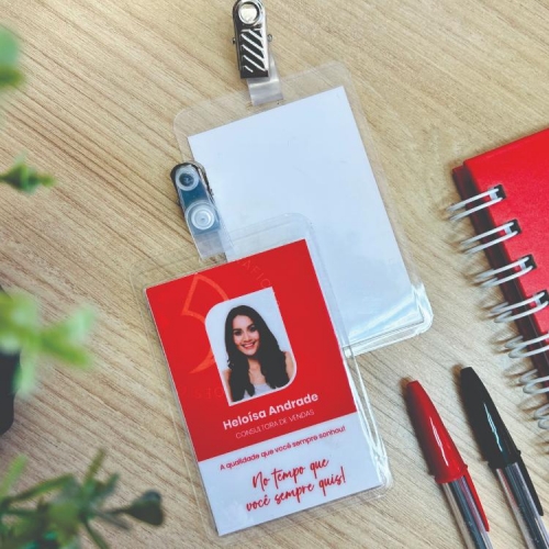 Crachá Plastificado - Frente