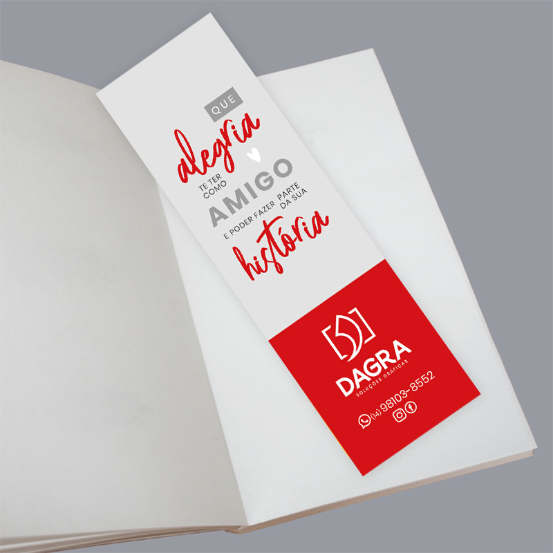 Marca página - Corte reto